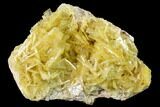 Yellow Barite Crystal Cluster - Peru #169089-1